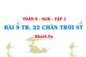 Bài 9 trang 22 Toán 9 Chân trời sáng tạo Tập 1